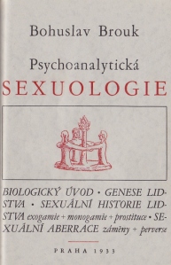 Bohuslav Brouk: Psychoanalytická sexuologie (1933), obálka Jindřich Štyrský