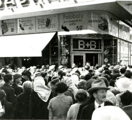 Otevření Broukárny (Č. Budějovice), 30. 8.1935, foto Josef Pašek